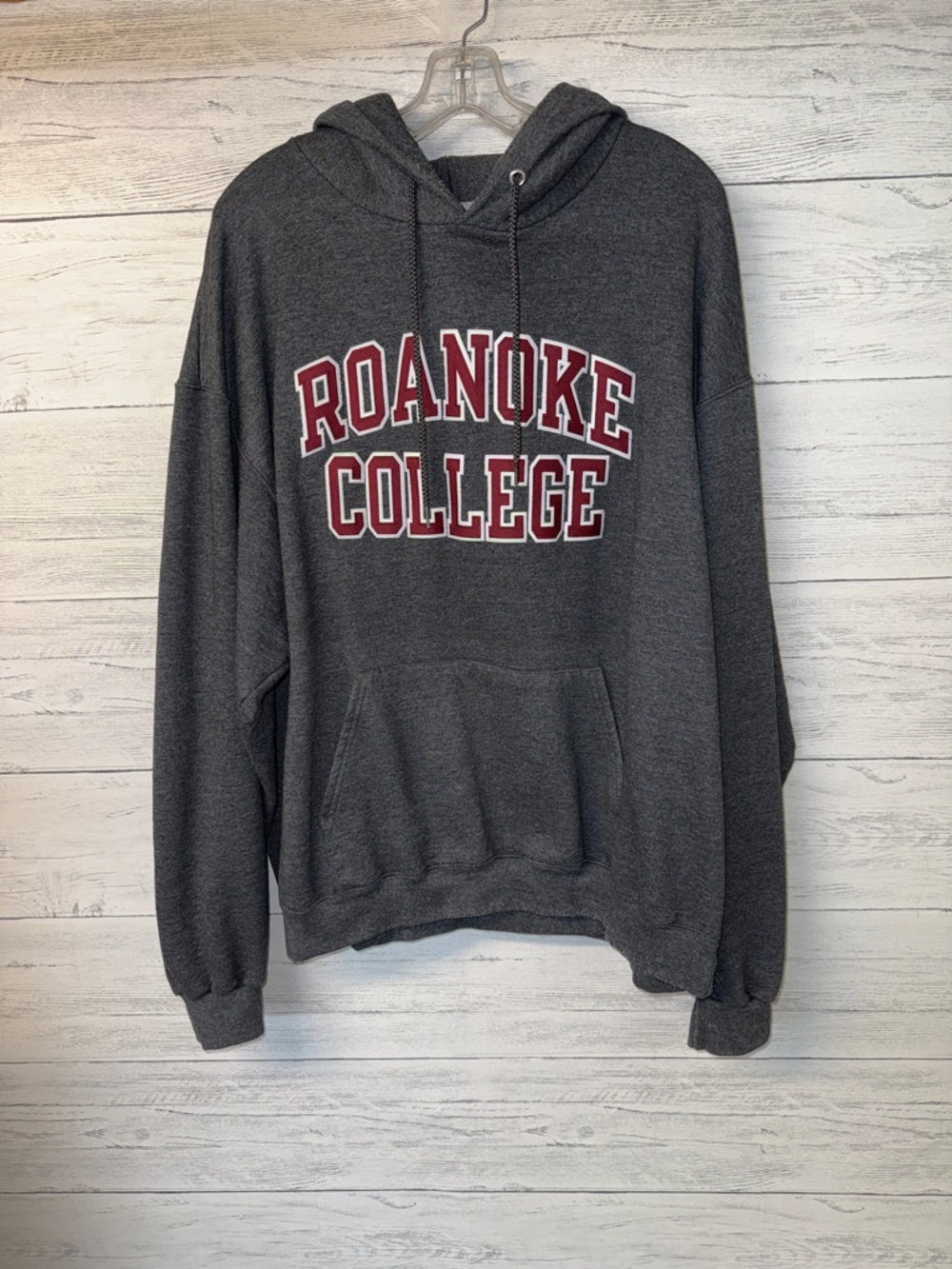 Roanoke College Men's Gray Hoodie Sweatshirt